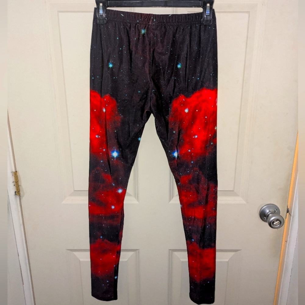 Womens Trippy Galaxy Print Leggings